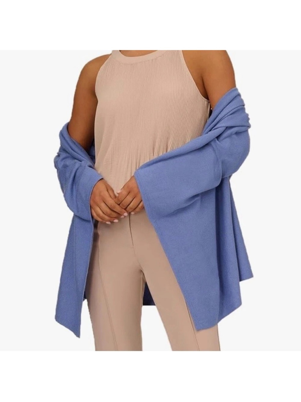 Adrianna Papell S’HUG Open-Front Wrap Cardigan SIZE XS/S in grey - Picture 2 of 5